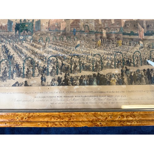 60 - A framed coloured print being 