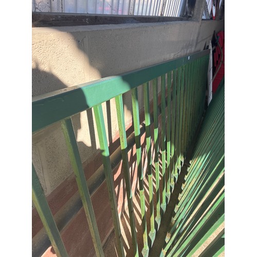 6297 - A steel box section driveway gate, measuring 325cm long.