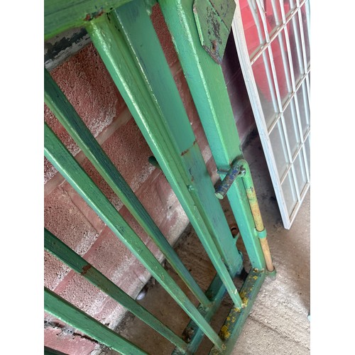 6296 - A steel box section driveway gate, measuring 325cm long.