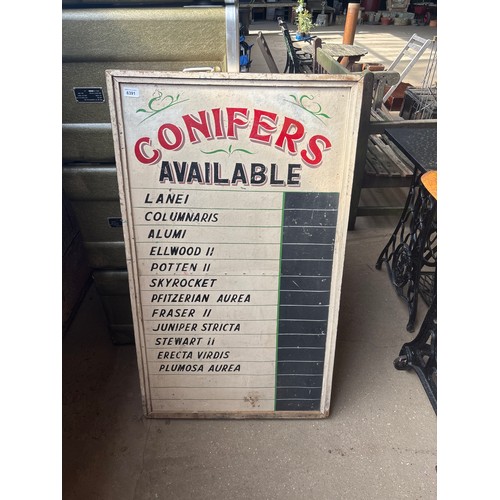 6391 - A wooden advertising sign for 