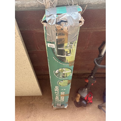 6413 - A boxed 2.35m Gazebo.