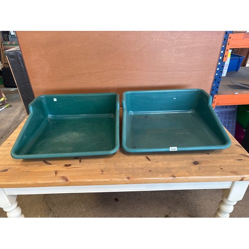 6159 - Two Garland plastic planting trays - 61cm x 55cm