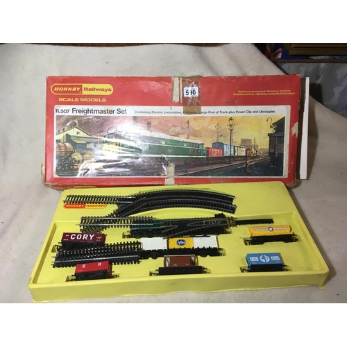 590 - Hornby Railways Scale Models R507 Freightmaster Set. Appears to be complete