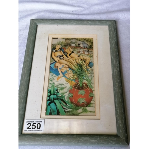 250 - A Beryl Cook print, framed and glazed, 33 x 22 cm