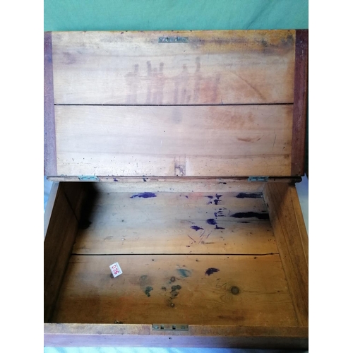 269 - A large antique writing slope