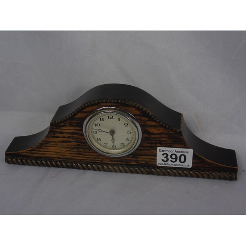 310 - Early C20 wooden mantel clock, A/F