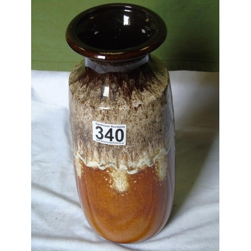 340 - A large West German ceramic vase