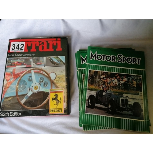 342 - Motoring books and magazines - Ferrari, Motor Sport etc