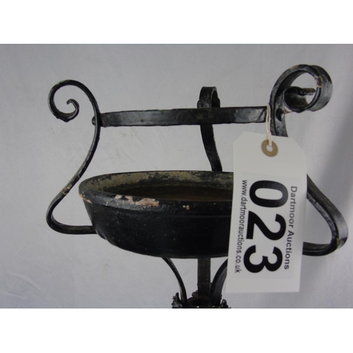 23 - A wrought iron planter