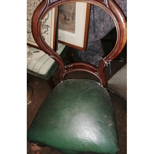 26 - A Victorian mahogany parlour chair