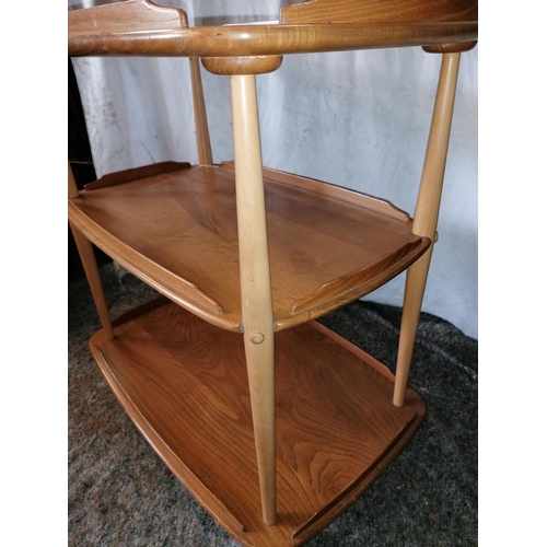 38 - A mid century original Ercol Windsor blonde wood tea trolley in excellent condition