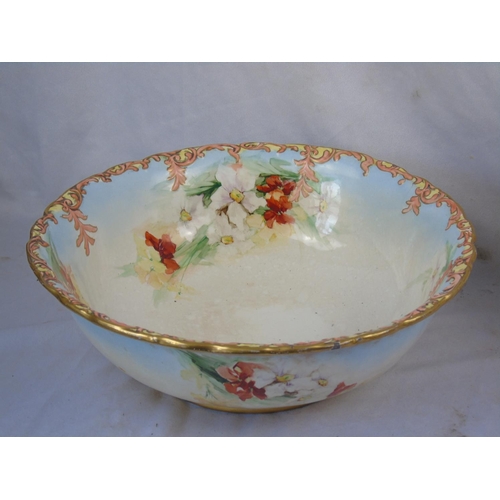 97 - A vintage china jug and bowl set - great for shop display purposes - florists, cafes etc