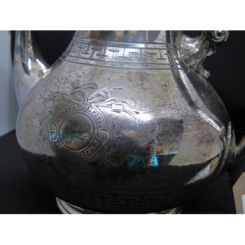 174 - A fine silver plated coffee pot with base marking James Dixon & Sons, Sheffield