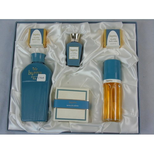 274 - A vintage set of 1950s Imprevu Coty perfume