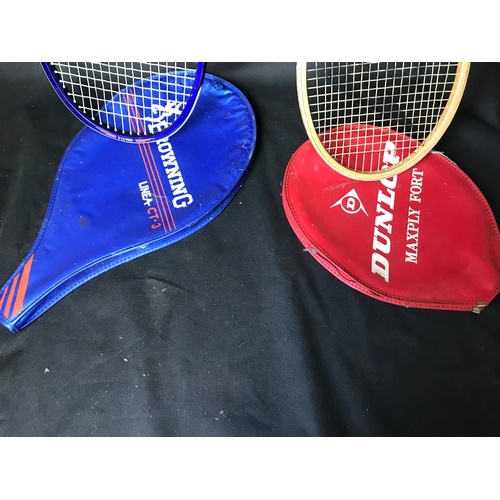 19 - Two vintage tennis rackets