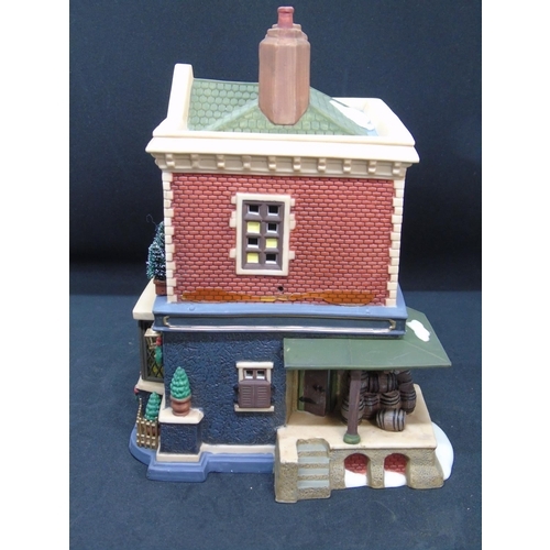 262 - Department 56 Dickens Village series, a collector's model of The Horse and Hounds English pub, in or... 