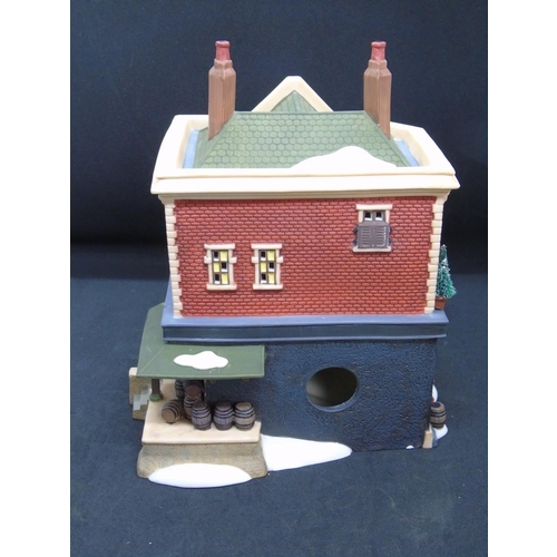 262 - Department 56 Dickens Village series, a collector's model of The Horse and Hounds English pub, in or... 