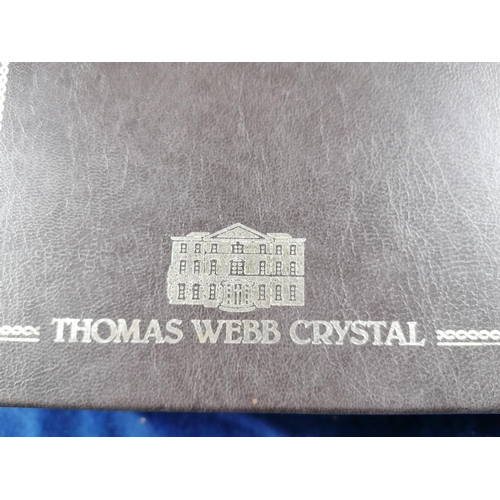 67 - Four Thomas Webb crystal glasses, boxed