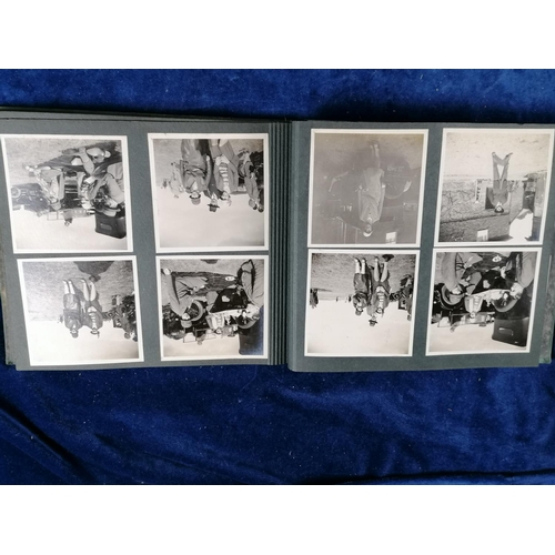 274 - An antique family photograph album from the early 1900s - hunting, shooting parties, family