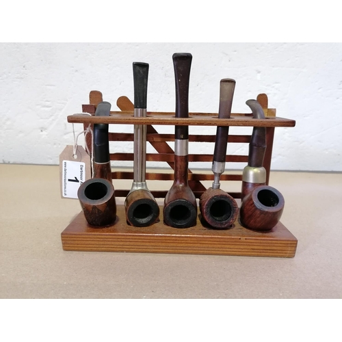 1 - A quality Pipe Rack complete with pipes