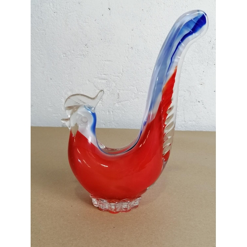 28 - Interesting Glass Chicken Paperweight.