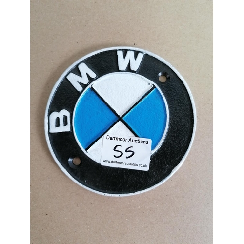 55 - Small BMW Plaque.