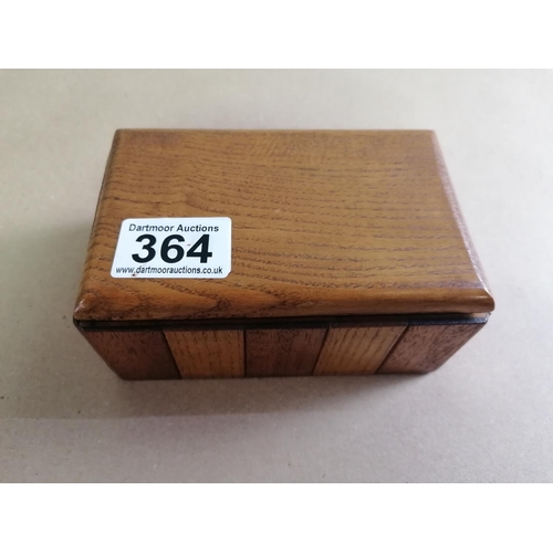 364 - Small Cigar Box with Three King Edward Cigars.