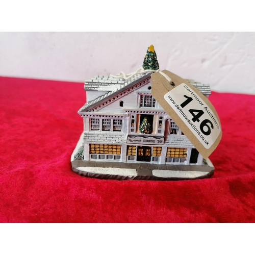 430 - US Rhodes Studios Handcrafted Miniature, Stockbridge Shop, MA USA. Numbered.