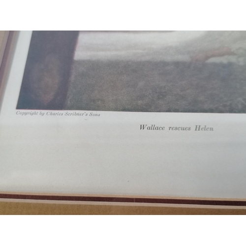 435 - First Edition N.C Wyeth Bookplates and Andrew Wyeth Master Bedroom Framed Print.