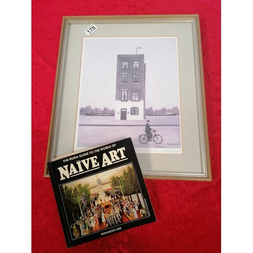 436 - Limited Edition Naive Art Print Signed by Toby Lyon with Accompanying 