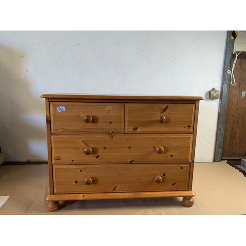 311 - Two over 2 chest of drawers in Modern pine and in very good condition