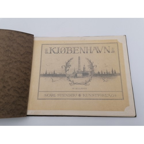 1025 - Brown folder with black lettering and design on front. Contains 47 images of Copenhagen. Published b... 