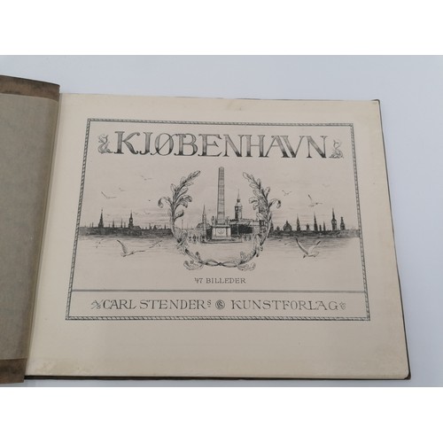 1025 - Brown folder with black lettering and design on front. Contains 47 images of Copenhagen. Published b... 