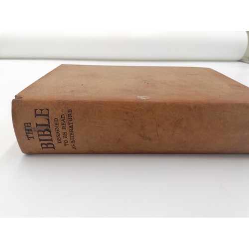 1027 - Hardback, 'The Bible - designed to be read as literature', printed by The Whitefriars Press. Bound i... 