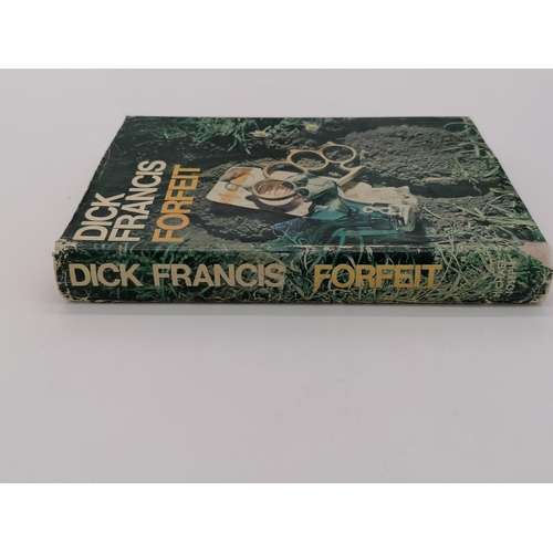 1030 - Hardback, 'Forfeit' by Dick Francis. Bound in red with gold lettering on spine. Published by Michael... 