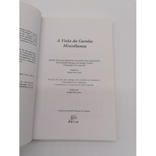 1034 - 2 Softbacks: 'A Viola da Gamba Miscellanea', edited by Susan Orlando, 1st 2005. 'The Italian Viola d... 