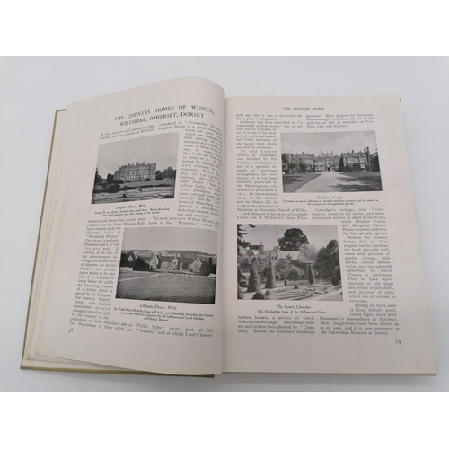 1036 - 2 Hardbacks, 'The Country Home'. Vol. 1 bound in dark green cloth with large deco on f/board and vol... 