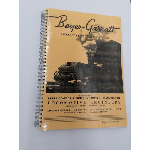 1039 - Softback, 'Beyer-Garratt - Articulated Locomotives' (reprint). Bound in glassine wraps with spiral m... 