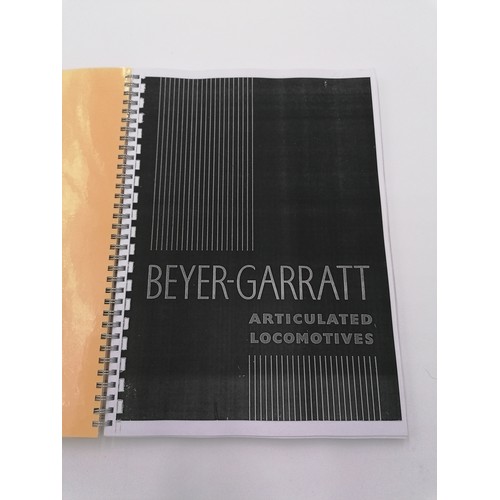 1039 - Softback, 'Beyer-Garratt - Articulated Locomotives' (reprint). Bound in glassine wraps with spiral m... 