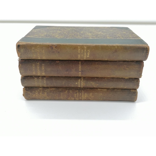 1046 - 4 Hardbacks, 'The Autocrat of the Breakfast Table' (and 3 others) by Oliver Wendell Holmes. Bound in... 