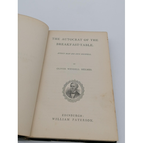 1046 - 4 Hardbacks, 'The Autocrat of the Breakfast Table' (and 3 others) by Oliver Wendell Holmes. Bound in... 