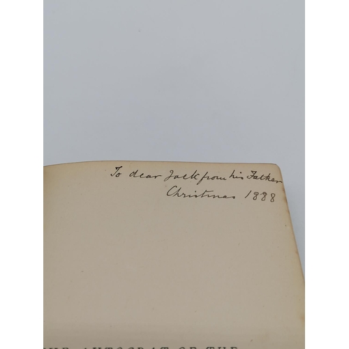 1046 - 4 Hardbacks, 'The Autocrat of the Breakfast Table' (and 3 others) by Oliver Wendell Holmes. Bound in... 