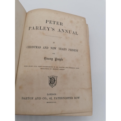 1047 - Hardback, 'Peter Parley's Annual - A Christmas and New Year's Present for Young People' by Peter Par... 