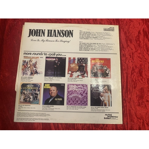 723 - John Hanson - Love is my reason for singing - music renedvouz ltd