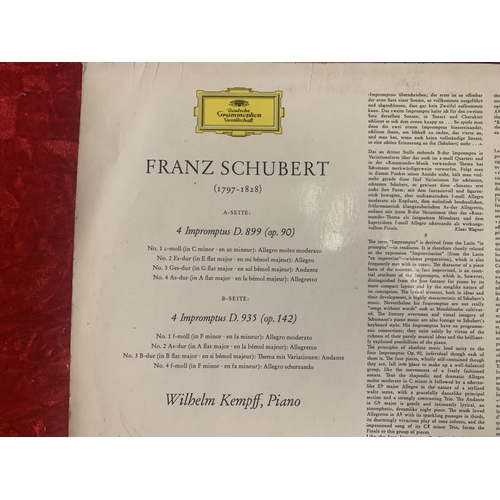 727 - Wilhelm Kempff, Piano - Schubert Improptus - Deutsche Grammophon