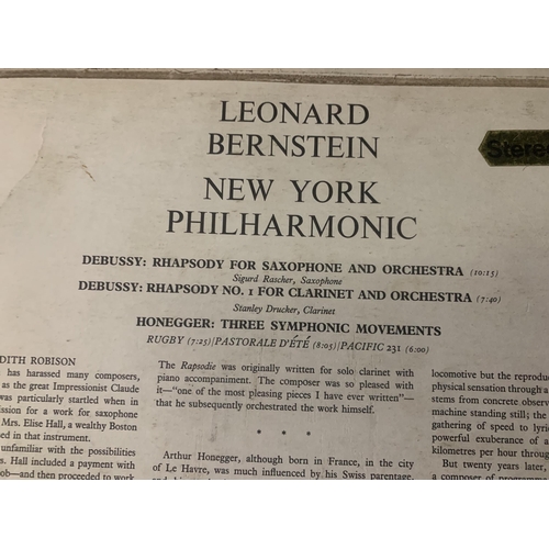 739 - Leonard Bernstein and New York Philharmonic - Debussy & Honegger - CBS