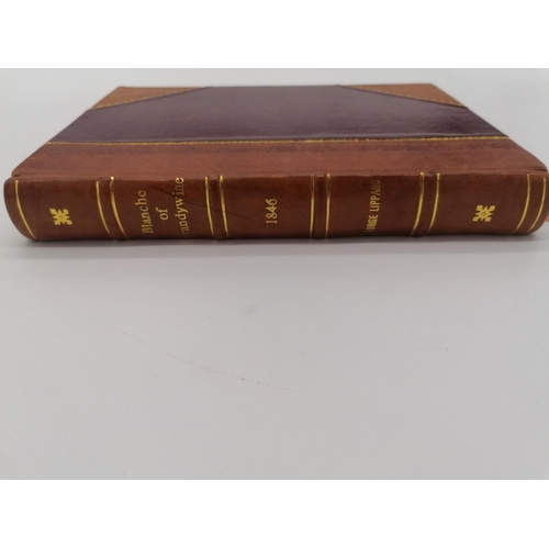 249 - Hardback, 'Blanche of Brandywine' by George Lippard. Bound in 1/2 leather with 4 bands on spine and ... 