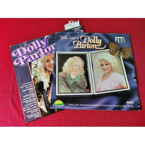 288 - A nice pair of Dolly Parton records