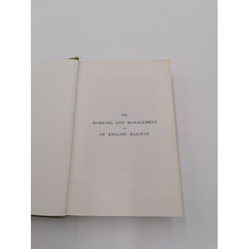 329 - Hardback, 'The Working and Management of an English Railway' by Sir George Findlay, 6th edition revi... 