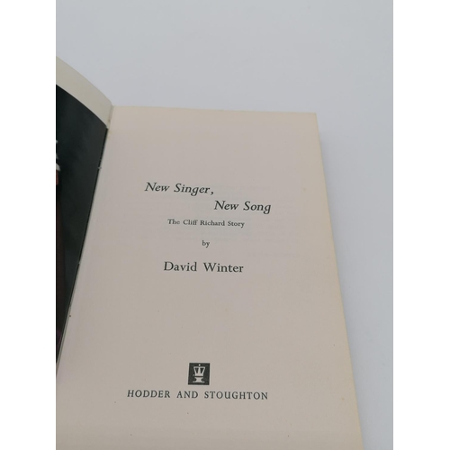 333 - Hardback, 'New Singer, New Song - the Cliff Richard Story' by David Winter. Bound in maroon/red with... 